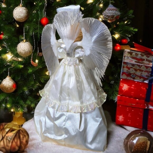 Vintage IN BOX (14") Fiber Optic Angel Tree Top/Table Topper by Sight Sational - Picture 5 of 10
